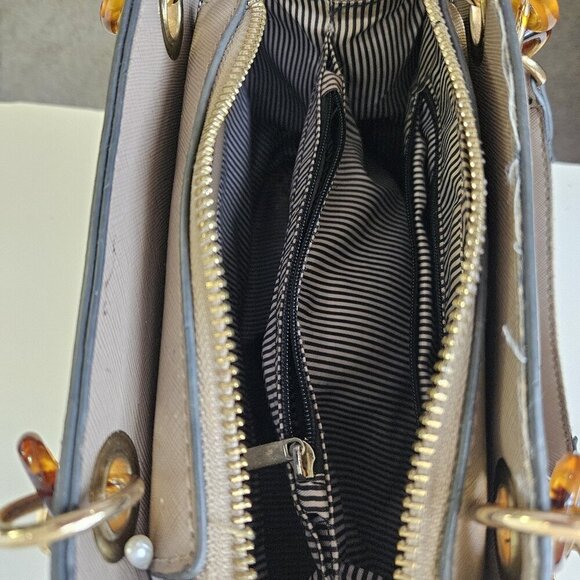 Tree of Life Leather  Stylish Casual Taupe Handbag - Picture 6 of 6